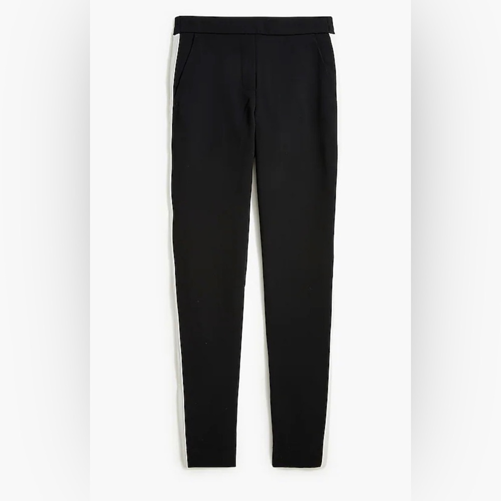 J. Crew‎ Jamie tuxedo stripe pant with elastic waist